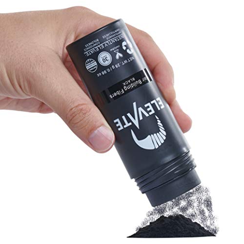 Elevate Black Hair Fibers - Instant Hair Thickener & Concealer 28g