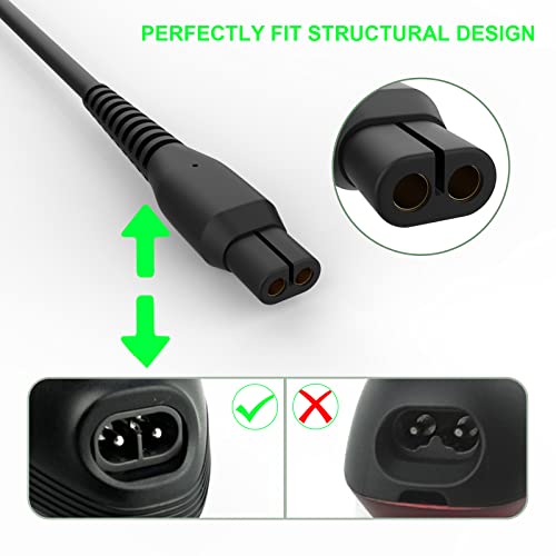 4.3V Replacement Oneblade Shaver Charger Cord Power Adapter Compatible with Philips OneBlade QP2520/90, QP2520/72, QP2520/70, A00390 Series All-in-One Grooming Trimmer & Hybrid Electric Razor