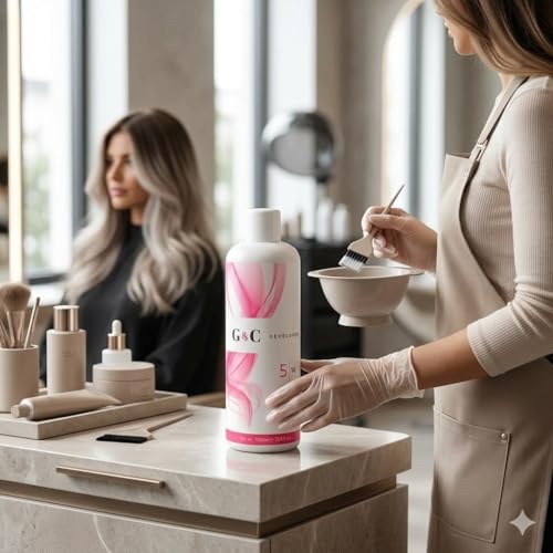 5 Volume Developer with Collagen - Professional Hair Lightening