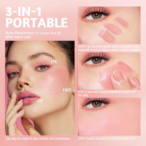 Blush Cream Stick - Blendable Watercolor Sheer for Mature Skin