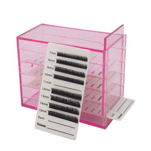 5-Layer Clear Acrylic Eyelash Organizer & Storage Box