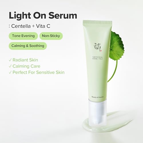 Beauty of Joseon Light On Serum Vitamin C Centella Dark Spot Fine Lines Pigmentation Correcting Serum, Hydrating Moisturizer, Korean Skin Care for Men and Women, 30ml, 1 fl.oz (Pack of 2)