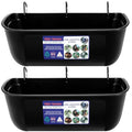 Goovilla 9 Quart Hanging Livestock Feeder Trough, 2 Pack