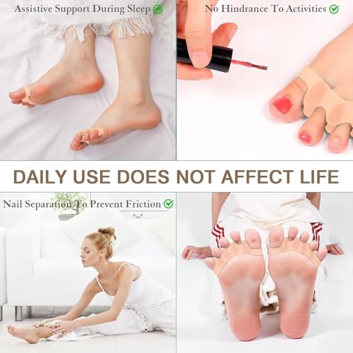 Ergonomic Toe Separators for Foot Pain Relief (2-Pack)