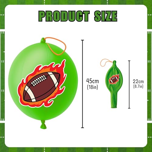 72-Piece Football Party Favors Set with Punch Balloons & Tattoos