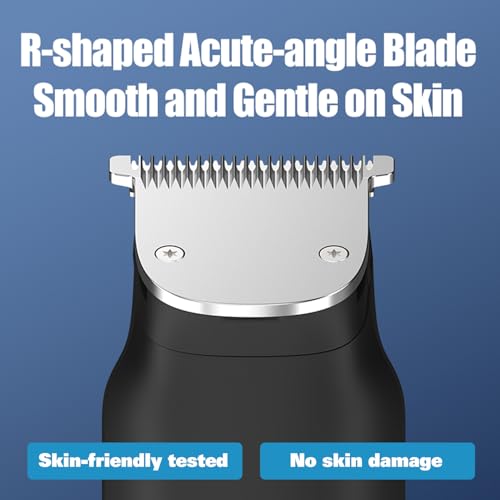 Lecroooi Waterproof Cordless Beard Trimmer for Men, Hair & Nose Grooming Kit