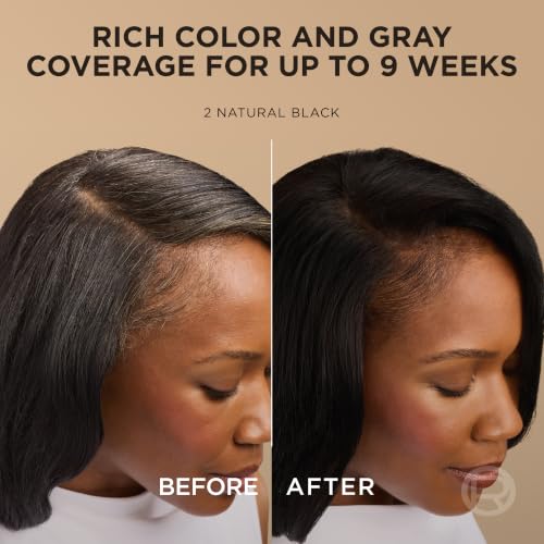 L'Oreal Paris Superior Preference Permanent Hair Dye Kit - Up to 9 Weeks Radiance, Ultimate Black