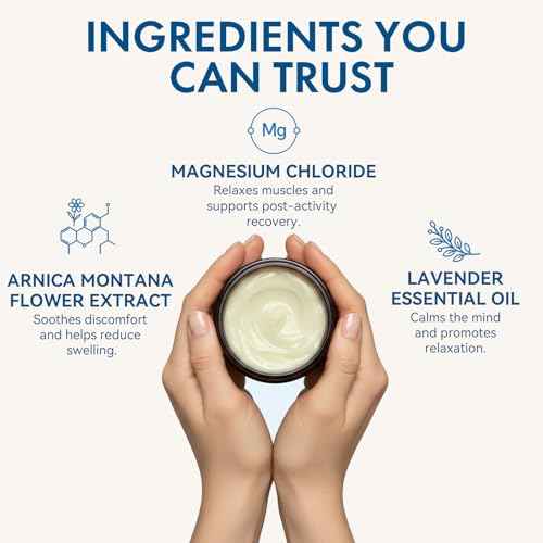 Magnesium Cream with Arnica & Lavender ? Muscle Relief, Relaxation & Sleep Support, Gentle Moisturizing Cream with Shea Butter & Jojoba Oil for Sensitive Skin, Natural Daily Use, 3.53oz