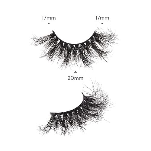 i-ENVY Luxury Mink Collection False Eyelashes 100% Real Mink Glamorous Eye Look Lashes Maximum Fluffiness 3D Multi-Curl Angle (1 Pack)