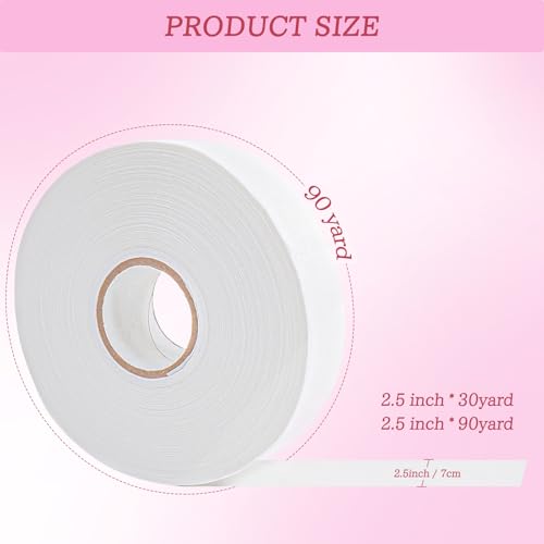 Wax Strips for Hair Removal 90 Yards - Non-Woven Wax Strip Roll | Pain-Free for Body, Face & Legs