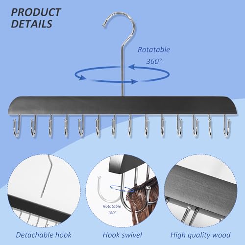 Hair Extension Hanger with 14 Hooks & Dustproof Bag