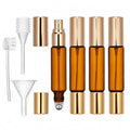 4pcs 10ml Refillable Perfume Bottle Spray & Roller Ball