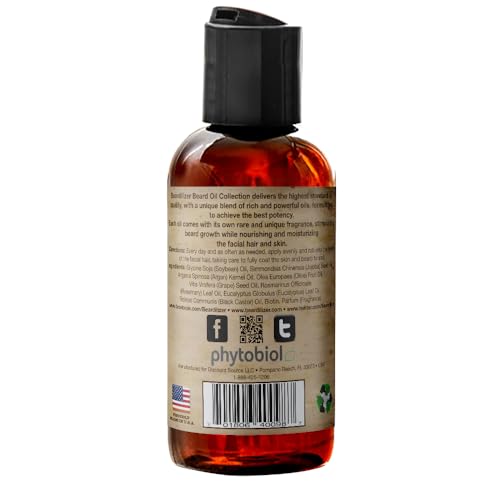 Beardilizer Cherry Pipe Tobacco Beard Oil for Men - 100% Natural Growth Oil & Conditioner with Argan, Jojoba & Vitamin E ? Softening, Moisturizing for Soft, Healthy Beard ? 4 Oz