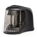 STAGEEK Electric Pencil Sharpener - Plug In or USB/Battery, Black