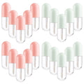 20pcs 5ml Mini Clear Plastic Lip Gloss Tubes Empty Capsule Shaped Lipbalm Bottle Travel Size Lipstick Tubes,DIY Lip Gloss Container Vials with Wand Brush,2Colors