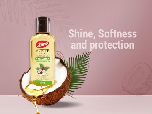 Unscented Coconut Oil with Keratin Hair Treatment - 4 Oz Bottle