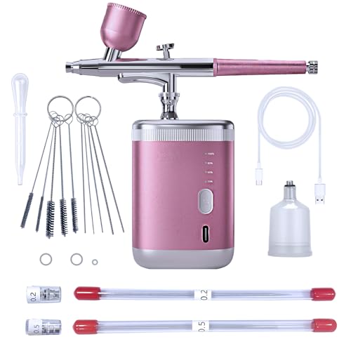 Cordless Airbrush Kit with 0.3/0.5mm Nozzle & Battery