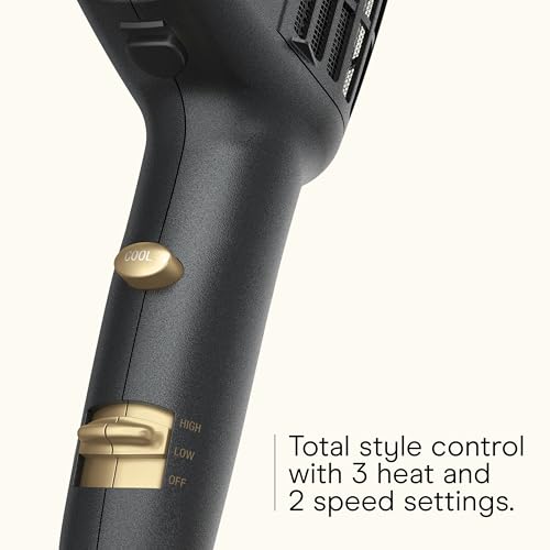 INFINITIPRO BY CONAIR 3-in-1 Styling Hair Dryer, 1875W Hair Dryer and 3 Attachments