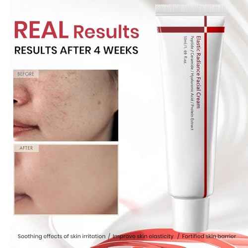 Facial Contour Repairing Cream with Rhubarb Extract, Collagen for Moisturizing, Hydrating, Skin Tightening, Wrinkle Reduction (1PCS)