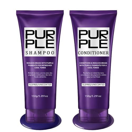 Danliss Sulfate-Free Purple Shampoo & Conditioner Set for Blonde Hair