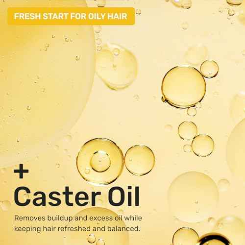 Ethique Clarifying Shampoo Bar for oily hair with Castor Oil - Plastic-Free, Vegan, Cruelty-Free, 3.88 oz - Formerly St. Clements