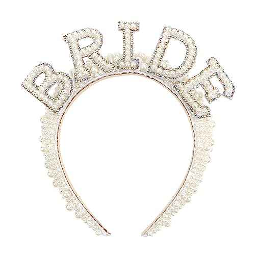 Casoty Pearl Bride Headband Material, One Size Fit All, Wide Applications, Women's Hairband, Bridal Shower, Wedding, Engagement Parties Gift