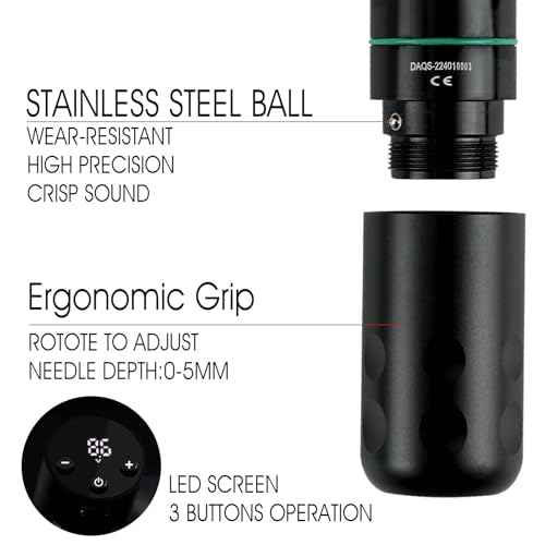 Dragoart Knight2 Tattoo Gun Starter Kit, Full Tattoo Supplies, Wireless Tattoo Gun, 40*Cartridge 316 Needles, 10000Rpm Coreless Motor Tattoo Pen, Tattoo Kit for Beginners Complete Set