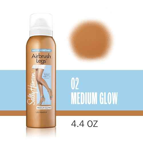 Sally Hansen Airbrush Legs, Leg Spray-On Makeup, Medium Glow 4.4 Oz