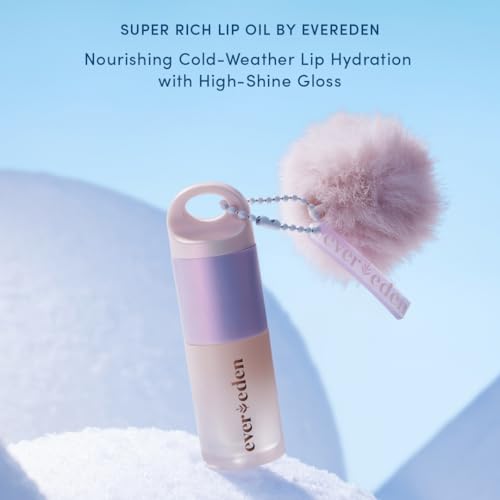 Evereden Clear Super Rich Hydrating Lip Oil with Chaga Mushroom for Cold & Dry Weather