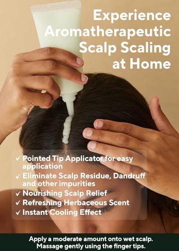 AROMATICA Rosemary Scalp Scrub 165g | Salt Exfoliator for Oily Scalp