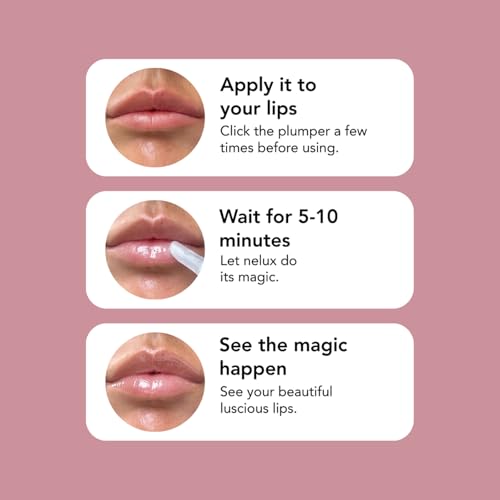 Nelux Hyaluronic Acid Lip Plumper – Instant Hydration & Fullness