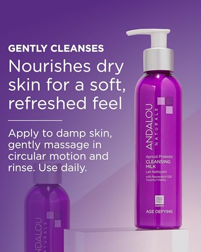 Andalou Naturals Age Defying Apricot Cleansing Milk 6 fl oz
