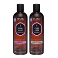 HASK Curl Care Shampoo + Conditioner Set with Coconut and Argan Oil | For Curly Hair, Sulfate-Free, Paraben-Free, Gluten-Free, Vegan, Cruelty-Free, Color Safe | 12oz each