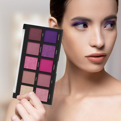 Profusion Cosmetics 10 Shade Eyeshadow Palette Fuchsia