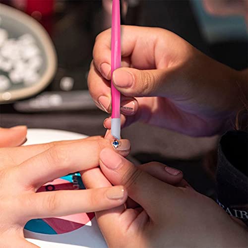 Plastic Cuticle Pusher Nail Tool - Soft 'N Style Pink & Purple Variation