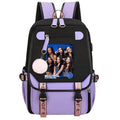 Lightweight Katseye Backpack for Girls & Teens - Durable PU Campus Bag