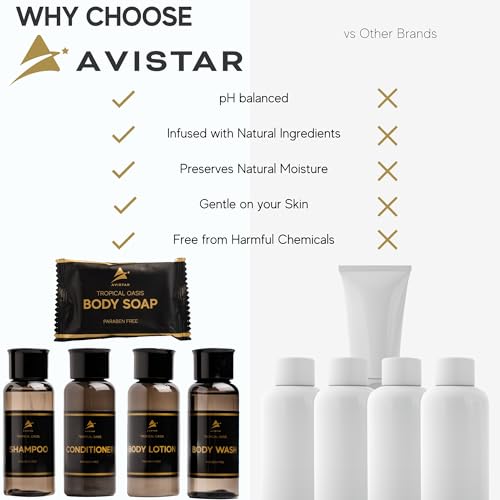 80 Piece Hotel Guest Toiletries Set including Shampoo Conditioner Body Wash & Lotion - Travel Size Bulk Supplies for Hospitality