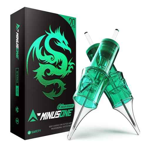 A-minusone 20Pcs 1201RL Tattoo Needles Cartridges Standard #12 1 Round Liner Size Tattoo Cartridge Needle Pro Disposable Cartridges Sterilization and Safety for Most Tattoo Pen Cartridge Machines