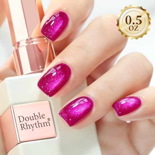 Double Rhythm 15ml Ice Glass Cat Eye Gel Polish - Pitaya Purple MC1072