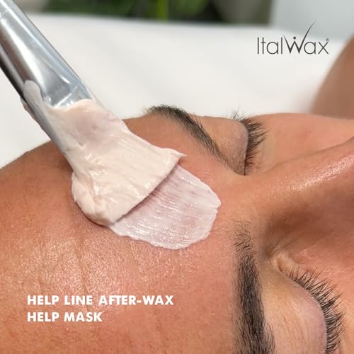 Italwax Help Line Help Mask 8.45oz (250g) ? Leave-In Soothing Mask with Tea Tree Oil and Calamine ? Calms and Protects Sensitive Skin After Waxing ? For Professional and Home Use