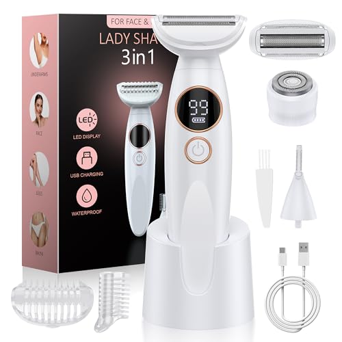 3-in-1 Electric Bikini Trimmer for Women - USB Rechargeable & Waterproof