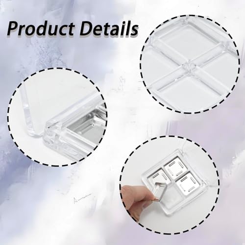 Empty Makeup Palette with Aluminum Discs - Refillable Eyeshadow Organizer 2pcs