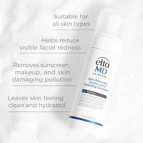 EltaMD Skin Recovery Amino Acid Foaming Facial Cleanser, Gentle Face Cleanser for Sensitive Skin