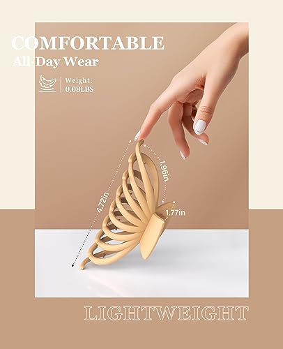 OPAUL Large Hair Claw Clips for Thick Hair, 4 Pack