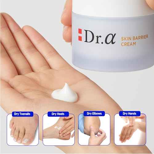 Dr Alpha Skin Barrier Cream 80ml, Moisturizing for Dry, Sensitive Skin, Face Care Lotion, Rejuvenating Face, Body, Legs