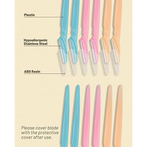 Eyebrow Razor for Women, 120 Pcs Dermaplaning Tool for Face Professional, Face Razor for Women Facial Hair Remover