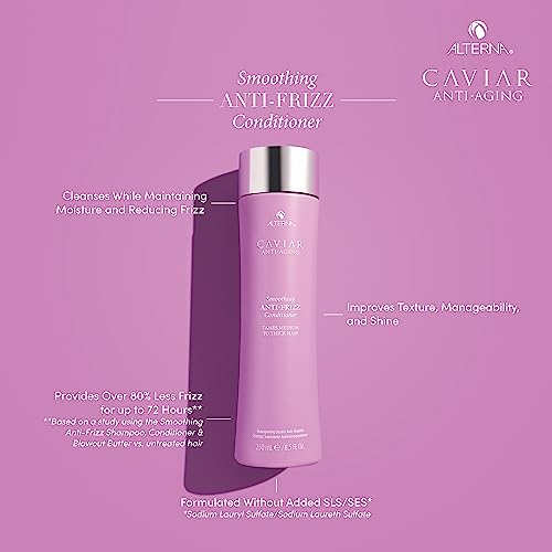 CAVIAR Anti-Aging Smoothing Anti-Frizz Conditioner| For Medium, Thick Hair | Smooths Hair, Tames Frizz | Sulfate Free