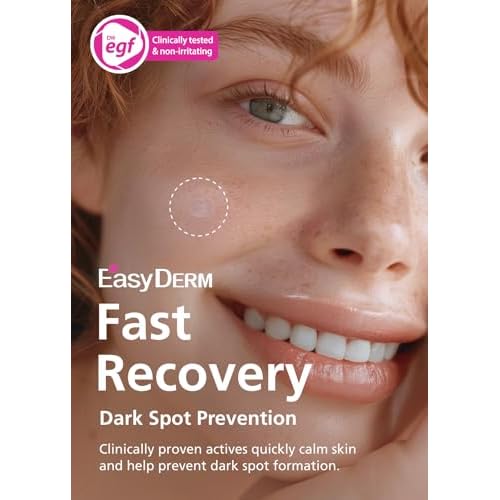 EasyDerm Real Calming Pimple Patches, Clear | Niacinamide, Hyaluronic Acid, EGF Acne Dark Spot Care, K-beauty | 6 counts, Micro Point length : 285¥ìm