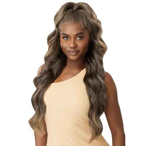 Outre Lace Front Wig - Perfect Hair Line 13X6 - Arnell (OFF BLACK 1B)
