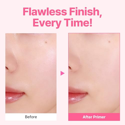 TOUCH IN SOL Icy Sherbet Primer 1.05 fl.oz. - Hydrating Primer Face Makeup for Dry or Oily Skin - Silk Pore and Wrinkle Minimizer - Silicone and Oil Free Gel Formula with Cooling Effect
